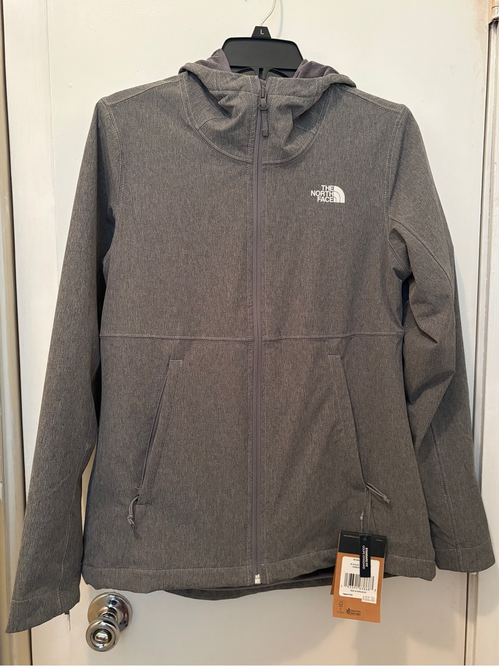 The North Face: Women's Shelbe Raschel Hoodie, Medium Gray Heather, Size: Medium